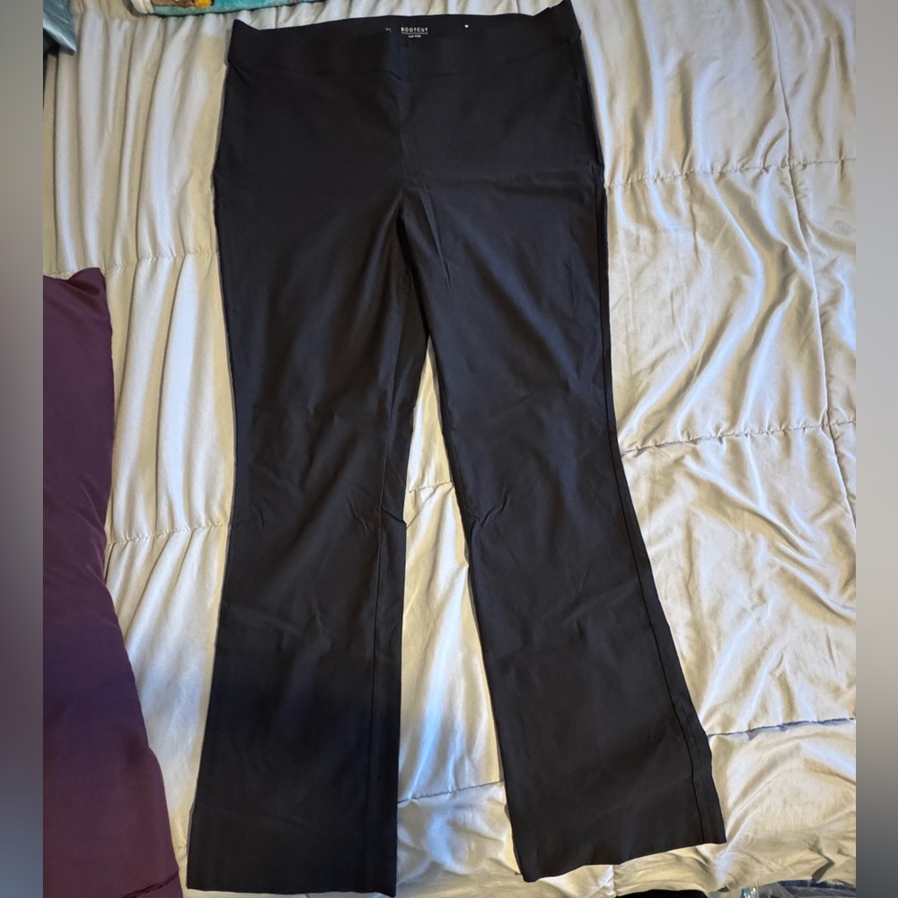 Women’s XL Simply Vera Vera Wang Black Mid Rise Bootcut Ponte Pants